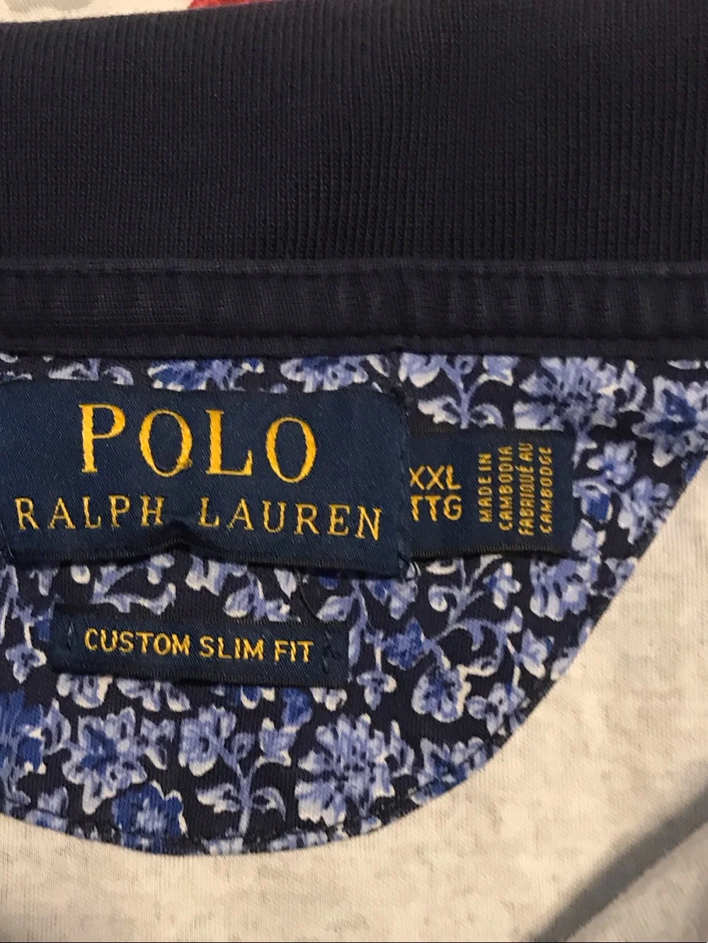 Polo by Ralph Lauren Navy and Light Blue Floral Polo